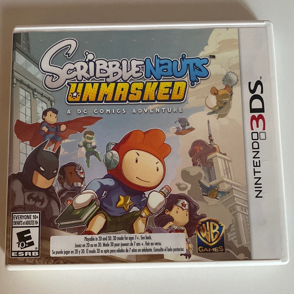 ScribbleNauts Unmasked: A DC Comic Adventure (Nintendo 3DS, 2013)